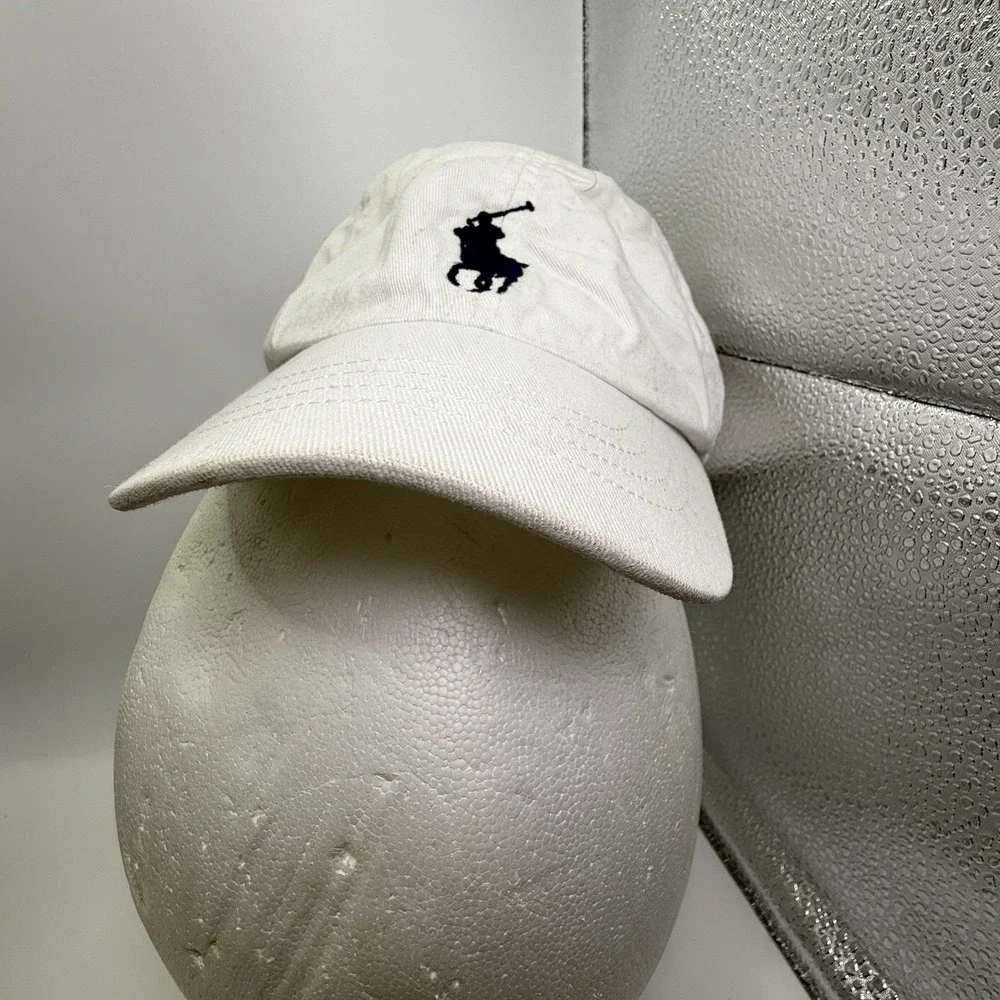 Polo Ralph‎ Lauren Big Pony Hat Cap Youth Boys 4-7 White 3 Preppy Adjustable